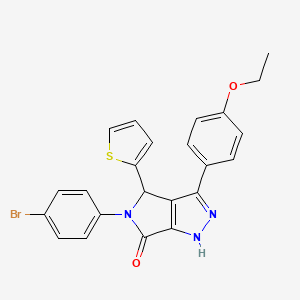 5-(4-bromophenyl)-3-(4-ethoxyphenyl)-4-(thiophen-2-yl)-4,5-dihydropyrrolo[3,4-c]pyrazol-6(1H)-one