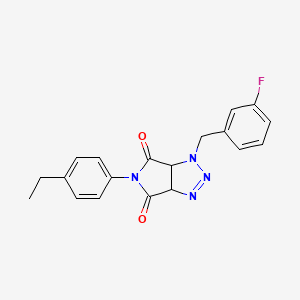 5-(4-ethylphenyl)-1-(3-fluorobenzyl)-3a,6a-dihydropyrrolo[3,4-d][1,2,3]triazole-4,6(1H,5H)-dione