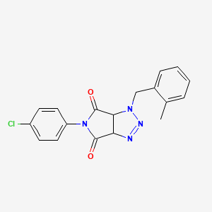 5-(4-chlorophenyl)-1-(2-methylbenzyl)-3a,6a-dihydropyrrolo[3,4-d][1,2,3]triazole-4,6(1H,5H)-dione