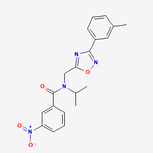 N-{[3-(3-methylphenyl)-1,2,4-oxadiazol-5-yl]methyl}-3-nitro-N-(propan-2-yl)benzamide