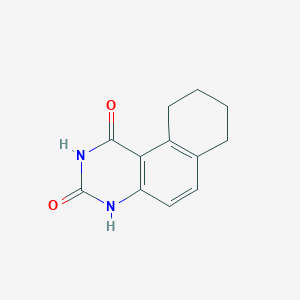 molecular formula C₁₂H₁₂N₂O₂ B1142562 7,8,9,10-Tetrahydrobenzo[f]quinazoline-1,3(2H,4H)-dione CAS No. 103494-98-0