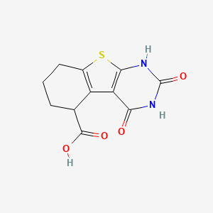 molecular formula C₁₁H₁₀N₂O₄S B1142564 2,4-Dioxo-1,2,3,4,5,6,7,8-octahydrobenzo[4,5]thieno[2,3-d]pyrimidine-5-carboxylic acid CAS No. 1417635-86-9