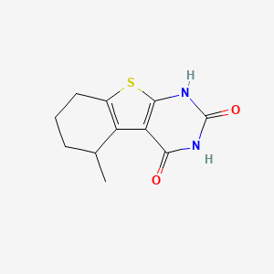 molecular formula C₁₁H₁₂N₂O₂S B1142565 5-Methyl-5,6,7,8-tetrahydrobenzo[4,5]thieno[2,3-d]pyrimidine-2,4(1H,3H)-dione CAS No. 76872-77-0