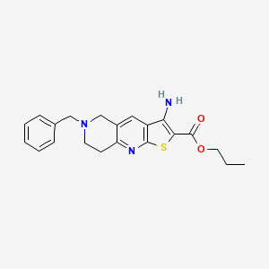 Propyl 3-amino-6-benzyl-5,6,7,8-tetrahydrothieno[2,3-b][1,6]naphthyridine-2-carboxylate