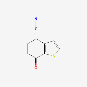 molecular formula C₉H₇NOS B1142567 7-Oxo-4,5,6,7-tetrahydrobenzo[b]thiophene-4-carbonitrile CAS No. 94019-91-7