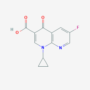 molecular formula C12H9FN2O3 B114257 1-Cyclopropyl-6-fluoro-1,4-dihydro-4-oxo-1,8-naphthyridine-3-carboxylic Acid CAS No. 137118-01-5