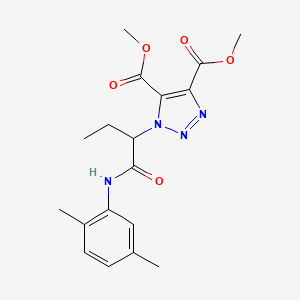 dimethyl 1-{1-[(2,5-dimethylphenyl)amino]-1-oxobutan-2-yl}-1H-1,2,3-triazole-4,5-dicarboxylate