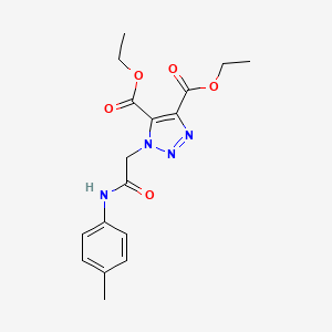 diethyl 1-{2-[(4-methylphenyl)amino]-2-oxoethyl}-1H-1,2,3-triazole-4,5-dicarboxylate