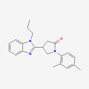 1-(2,4-dimethylphenyl)-4-(1-propyl-1H-benzimidazol-2-yl)pyrrolidin-2-one