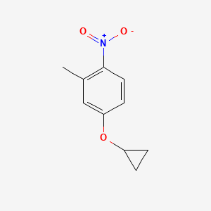 molecular formula C10H11NO3 B1142574 4-Cyclopropoxy-2-methyl-1-nitrobenzene CAS No. 1243401-95-7