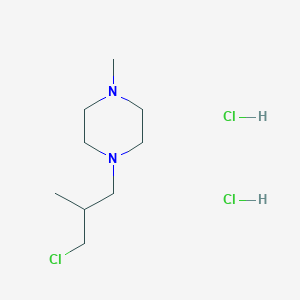 molecular formula C₉H₂₁Cl₃N₂ B1142586 1-(3-Chloro-2-methylpropyl)-4-methylpiperazine dihydrochloride CAS No. 102449-98-9