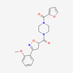 Furan-2-yl(4-{[3-(2-methoxyphenyl)-4,5-dihydro-1,2-oxazol-5-yl]carbonyl}piperazin-1-yl)methanone