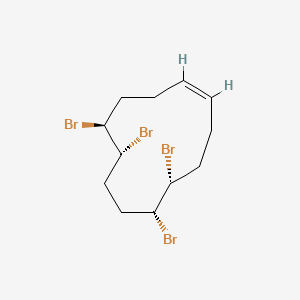 molecular formula C₁₂H₁₈Br₄ B1142588 (1E,5R,6R,9R,10S)-5,6,9,10-Tetrabromo-1-cyclododecene CAS No. 138257-15-5