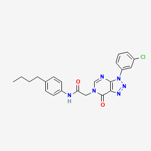 N-(4-butylphenyl)-2-(3-(3-chlorophenyl)-7-oxo-3H-[1,2,3]triazolo[4,5-d]pyrimidin-6(7H)-yl)acetamide