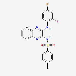 N-{3-[(4-bromo-2-fluorophenyl)amino]quinoxalin-2-yl}-4-methylbenzenesulfonamide