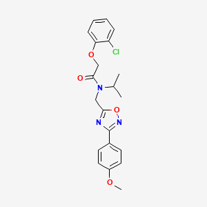 2-(2-chlorophenoxy)-N-{[3-(4-methoxyphenyl)-1,2,4-oxadiazol-5-yl]methyl}-N-(propan-2-yl)acetamide