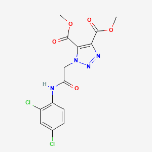 dimethyl 1-{2-[(2,4-dichlorophenyl)amino]-2-oxoethyl}-1H-1,2,3-triazole-4,5-dicarboxylate