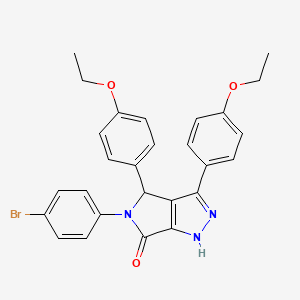 5-(4-bromophenyl)-3,4-bis(4-ethoxyphenyl)-4,5-dihydropyrrolo[3,4-c]pyrazol-6(1H)-one