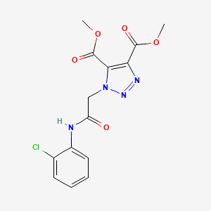 dimethyl 1-{2-[(2-chlorophenyl)amino]-2-oxoethyl}-1H-1,2,3-triazole-4,5-dicarboxylate