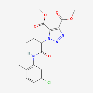 dimethyl 1-{1-[(5-chloro-2-methylphenyl)amino]-1-oxobutan-2-yl}-1H-1,2,3-triazole-4,5-dicarboxylate