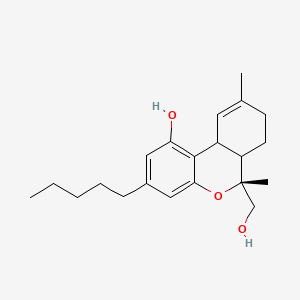 molecular formula C₂₁H₃₀O₃ B1142607 [6R-(6|A,6a|A,10a|A)]-6a,7,8,10a-Tetrahydro-1-hydroxy-6,9-dimethyl-3-pentyl-6H-dibenzo[b,d]pyran-6-methanol CAS No. 54555-14-5