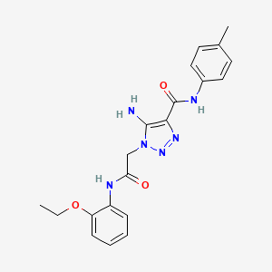 5-amino-1-{2-[(2-ethoxyphenyl)amino]-2-oxoethyl}-N-(4-methylphenyl)-1H-1,2,3-triazole-4-carboxamide