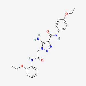 5-amino-N-(4-ethoxyphenyl)-1-{2-[(2-ethoxyphenyl)amino]-2-oxoethyl}-1H-1,2,3-triazole-4-carboxamide