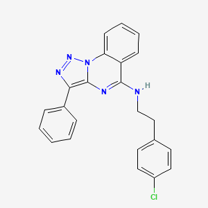 N-[2-(4-chlorophenyl)ethyl]-3-phenyl[1,2,3]triazolo[1,5-a]quinazolin-5-amine