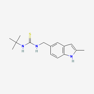 1-(tert-butyl)-3-((2-methyl-1H-indol-5-yl)methyl)thiourea