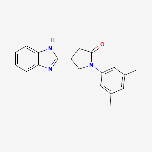 4-(1H-benzimidazol-2-yl)-1-(3,5-dimethylphenyl)pyrrolidin-2-one