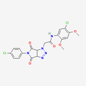 N-(5-chloro-2,4-dimethoxyphenyl)-2-[5-(4-chlorophenyl)-4,6-dioxo-4,5,6,6a-tetrahydropyrrolo[3,4-d][1,2,3]triazol-1(3aH)-yl]acetamide