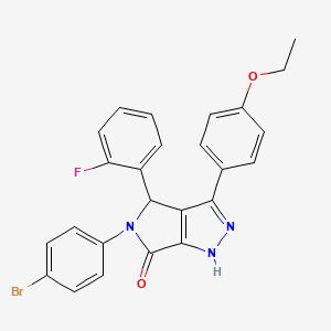 5-(4-bromophenyl)-3-(4-ethoxyphenyl)-4-(2-fluorophenyl)-4,5-dihydropyrrolo[3,4-c]pyrazol-6(1H)-one