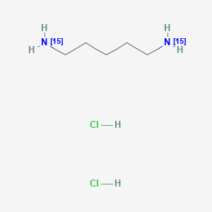 molecular formula C₅H₁₆Cl₂¹⁵N₂ B1142627 尸胺-15N2 二盐酸盐 CAS No. 2747-91-3