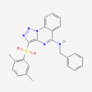 N-benzyl-3-[(2,5-dimethylphenyl)sulfonyl][1,2,3]triazolo[1,5-a]quinazolin-5-amine