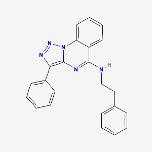 3-phenyl-N-(2-phenylethyl)[1,2,3]triazolo[1,5-a]quinazolin-5-amine