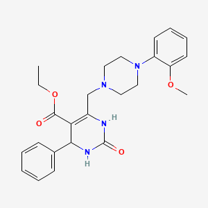 Ethyl 6-{[4-(2-methoxyphenyl)piperazin-1-yl]methyl}-2-oxo-4-phenyl-1,2,3,4-tetrahydropyrimidine-5-carboxylate