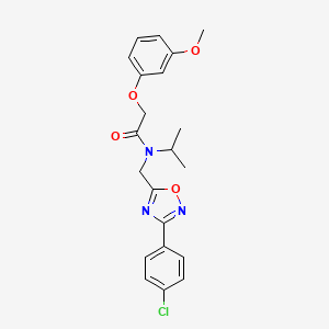 N-{[3-(4-chlorophenyl)-1,2,4-oxadiazol-5-yl]methyl}-2-(3-methoxyphenoxy)-N-(propan-2-yl)acetamide