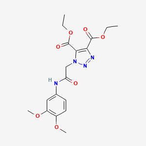 diethyl 1-{2-[(3,4-dimethoxyphenyl)amino]-2-oxoethyl}-1H-1,2,3-triazole-4,5-dicarboxylate