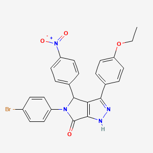 5-(4-bromophenyl)-3-(4-ethoxyphenyl)-4-(4-nitrophenyl)-4,5-dihydropyrrolo[3,4-c]pyrazol-6(1H)-one