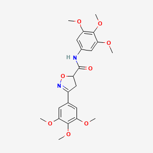 N,3-bis(3,4,5-trimethoxyphenyl)-4,5-dihydro-1,2-oxazole-5-carboxamide