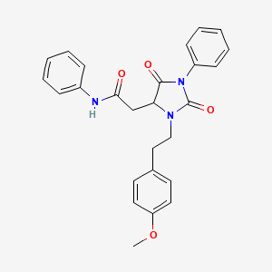 2-{3-[2-(4-methoxyphenyl)ethyl]-2,5-dioxo-1-phenylimidazolidin-4-yl}-N-phenylacetamide