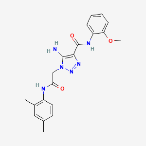 5-amino-1-{2-[(2,4-dimethylphenyl)amino]-2-oxoethyl}-N-(2-methoxyphenyl)-1H-1,2,3-triazole-4-carboxamide