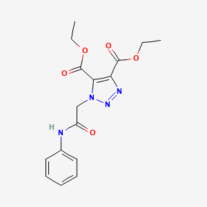 diethyl 1-(2-anilino-2-oxoethyl)-1H-1,2,3-triazole-4,5-dicarboxylate