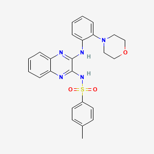 4-methyl-N-(3-{[2-(morpholin-4-yl)phenyl]amino}quinoxalin-2-yl)benzenesulfonamide