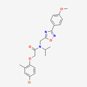 2-(4-bromo-2-methylphenoxy)-N-{[3-(4-methoxyphenyl)-1,2,4-oxadiazol-5-yl]methyl}-N-(propan-2-yl)acetamide