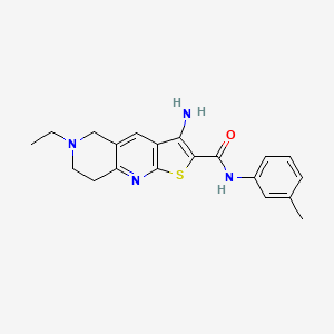 3-amino-6-ethyl-N-(3-methylphenyl)-5,6,7,8-tetrahydrothieno[2,3-b][1,6]naphthyridine-2-carboxamide