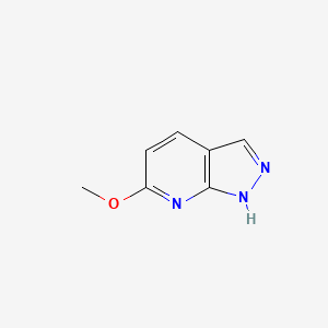 molecular formula C7H7N3O B1142666 6-Methoxy-1H-pyrazolo[3,4-B]pyridine CAS No. 1260664-24-1