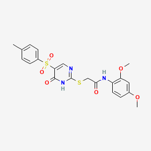 N-(2,4-dimethoxyphenyl)-2-((6-oxo-5-tosyl-1,6-dihydropyrimidin-2-yl)thio)acetamide