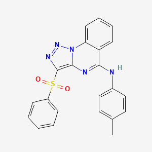 N-(4-methylphenyl)-3-(phenylsulfonyl)[1,2,3]triazolo[1,5-a]quinazolin-5-amine