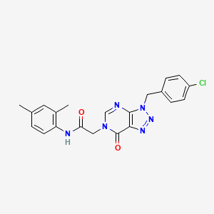 2-[3-(4-chlorobenzyl)-7-oxo-3,7-dihydro-6H-[1,2,3]triazolo[4,5-d]pyrimidin-6-yl]-N-(2,4-dimethylphenyl)acetamide